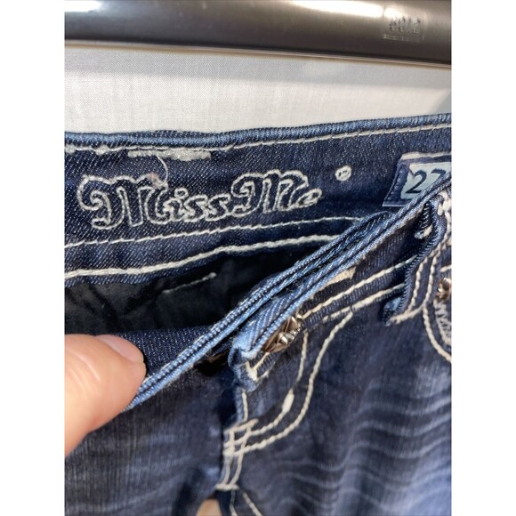 Miss Me Women’s Bootcut Jeans Size 27 30x30 Blue Western Cowgirl Rodeo Dark Wash - Picture 2 of 12